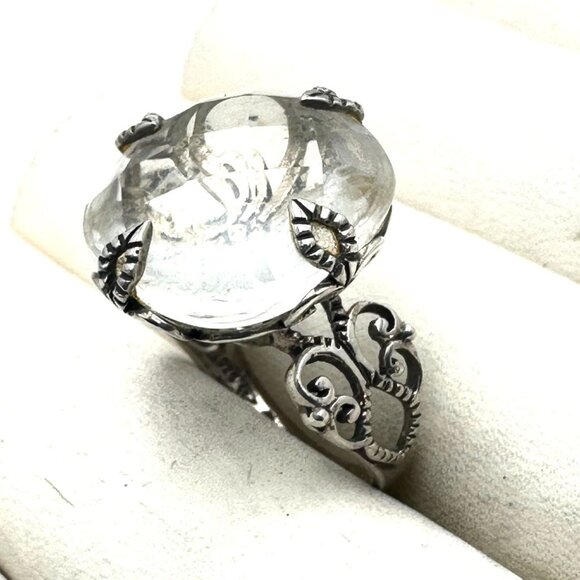 Silpada Sterling Silver Scroll Ring Size 7.5 Weight 8.3 Grams - Picture 5 of 6